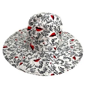 Diane Von Furstenberg "Love is Life" Bucket Hat.